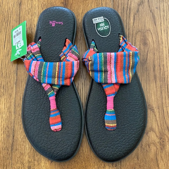 SANUK Yoga Sling 2 Print Sandals Brand New Size 9 - Picture 7 of 10